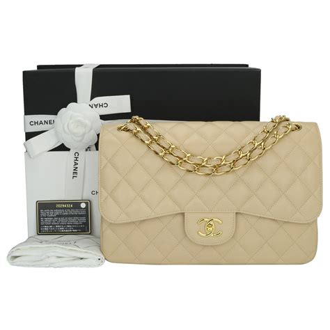 chanel jumbo bag beige